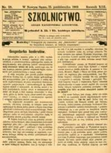 Szkolnictwo : organ nauczycieli ludowych. 1903, R.13, nr 29