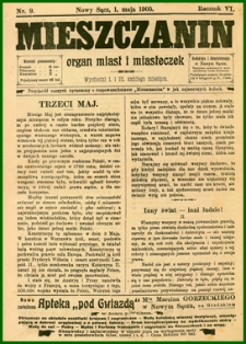 Mieszczanin : organ miast i miasteczek. 1905, R.6, nr 09