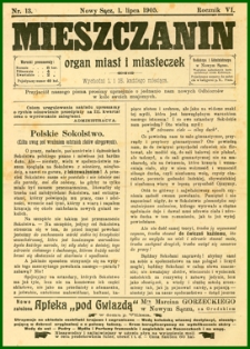 Mieszczanin : organ miast i miasteczek. 1905, R.6, nr 13