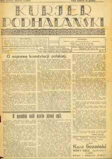 Kurjer Podhalański. 1928, R.3, nr 02