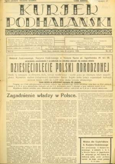 Kurjer Podhalański. 1928, R.3, nr 39