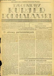 Tygodniowy Kurjer Podhalański. 1927, R.2, nr 40