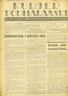 Kurjer Podhalański. 1929, R.4, nr 14