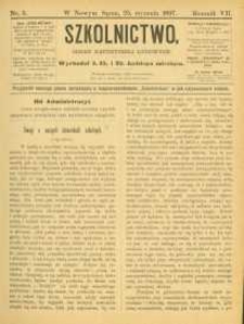 Szkolnictwo : organ nauczycieli ludowych. 1897, R.7, nr 03