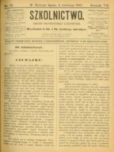 Szkolnictwo : organ nauczycieli ludowych. 1897, R.7, nr 10