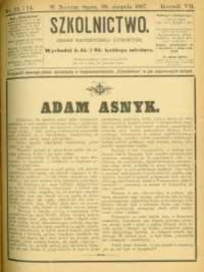 Szkolnictwo : organ nauczycieli ludowych. 1897, R.7, nr 23-24