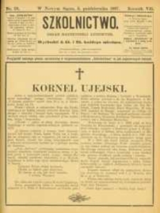 Szkolnictwo : organ nauczycieli ludowych. 1897, R.7, nr 28