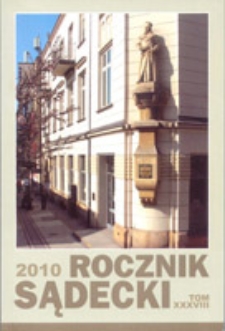 Rocznik Sądecki. 2010 r., T. 38