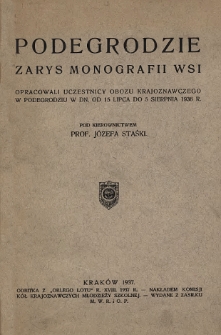 Podegrodzie : zarys monografii wsi