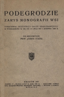 Podegrodzie : zarys monografii wsi