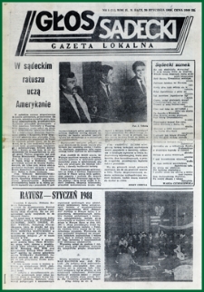 Głos Sądecki : gazeta lokalna. 1991, R.2, nr 01(24)