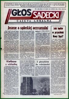 Głos Sądecki : gazeta lokalna. 1991, R.2, nr 03(26)