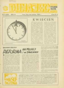 Dunajec : tygodnik PZPR. 1983, R.4, nr 17(129)