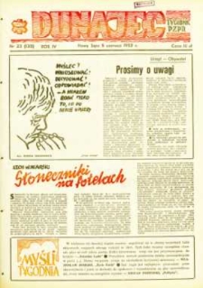 Dunajec : tygodnik PZPR. 1983, R.4, nr 23(135)