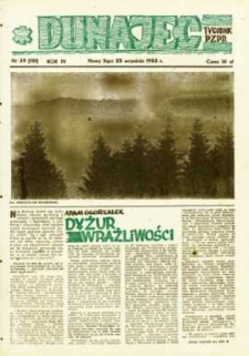 Dunajec : tygodnik PZPR. 1983, R.4, nr 39(151)
