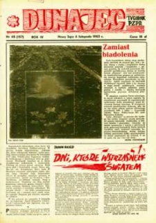 Dunajec : tygodnik PZPR. 1983, R.4, nr 45(157)