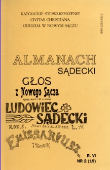 Almanach Sądecki. 1997, R.6, nr 2(19)