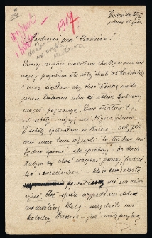 List Ady Sari z 1907-03-20