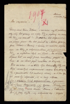 List Ady Sari z 1907-11-03
