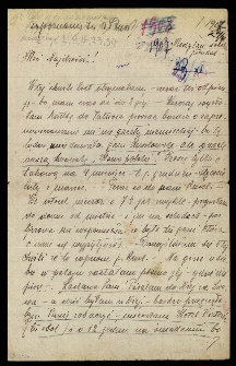 List Ady Sari z 1907-11-24