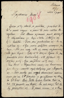 List Ady Sari z 1908-01-11
