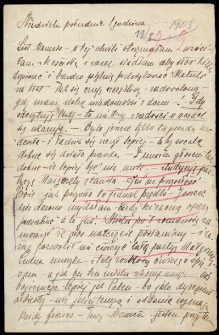 List Ady Sari z 1908-01-12