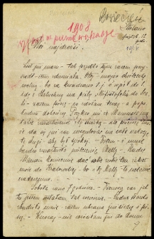 List Ady Sari z 1908-04-10