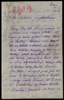 List Ady Sari z 1909-01-01