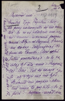 List Ady Sari z 1909-05-06