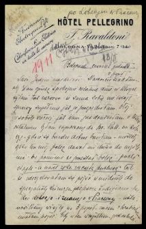 List Ady Sari z 1911-02-18