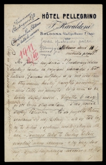 List Ady Sari z 1911-03-12