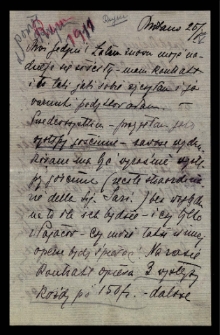 List Ady Sari z 1911-05-25