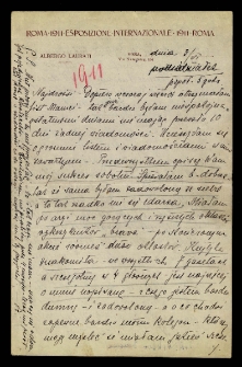 List Ady Sari z 1911-06-03