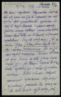 List Ady Sari z 1911-12-31