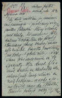 List Ady Sari z 1912-01-05