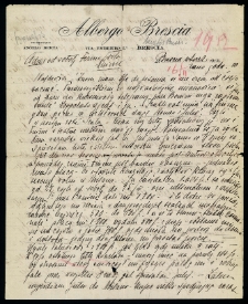 List Ady Sari z 1912-02-16