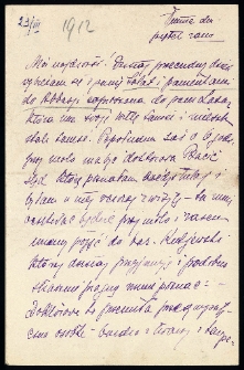 List Ady Sari z 1912-03-23