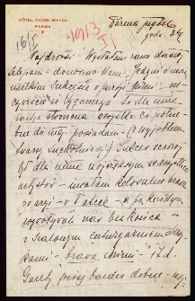 List Ady Sari z 1913-01-16