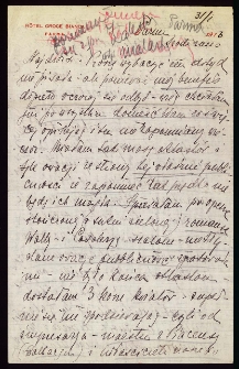 List Ady Sari z 1913-01-31