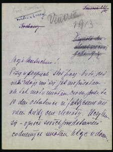 List Ady Sari z 1913-04-20