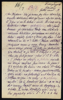 List Ady Sari z 1914-01-16