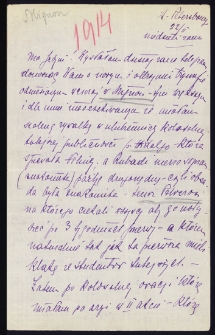 List Ady Sari z 1914-02-22