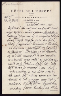 List Ady Sari z 1914-03-16
