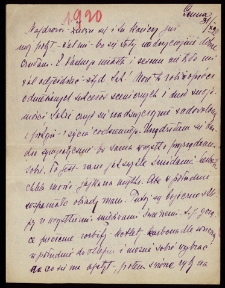 List Ady Sari z 1920-10-31