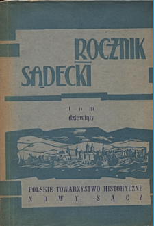 Rocznik Sądecki. 1968 r., T. 9
