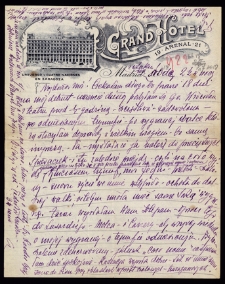 List Ady Sari z 1922-01