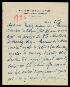 List Ady Sari z 1925-03-25