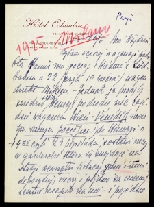 List Ady Sari z 1925-05-26