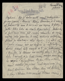 List Ady Sari z 1924-04-28