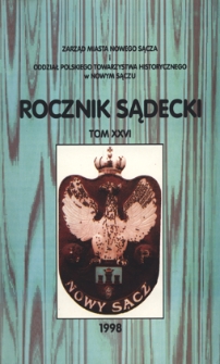 Rocznik Sądecki. 1998 r., T. 26